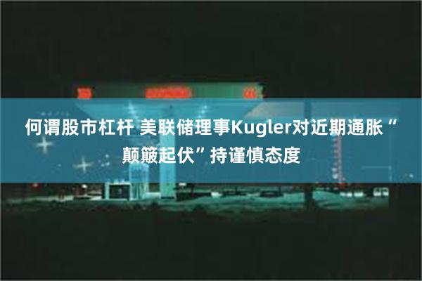 何谓股市杠杆 美联储理事Kugler对近期通胀“颠簸起伏”持谨慎态度